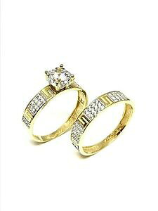 �y���������z�l�b�N���X�@�S�[���h�C�G���[�W���R�j�E��solitary wedding ring gold yellow 18k and zirconium , marriage or engagement