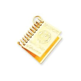 【送料無料】ネックレス　イエローゴールドソリッドスタンプポーランドパスポート14k yellow gold solid stamped 3d polish passport charm