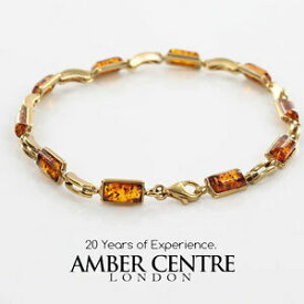 【送料無料】ネックレス　イタリアゴールドイギリス￥バルトブレスレットitalian made baltic amber bracelet in 9ct gold rrp gbr034 rrp650