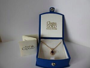 �y���������z�l�b�N���X�@�S�[���h�C�G���[���[�Y�S�[���h�A���W�X�g�y���_���g�`�F�[��clogau gold, 9ct yellow amp; rose gold amethyst pendant amp; 18 chain hm 1998