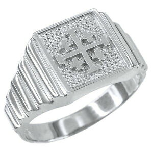 yzlbNX@kzCgS[hGTNXYO14k white gold jerum cross mens ring