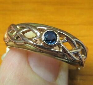 yzlbNX@Tt@CA[YS[hOTCYclogau, sapphire, rose amp; yellow 9ct gold ring size p top quality xbeod