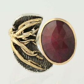 【送料無料】ネックレス　ボラルビースターリングブロンズサイズ9 handmade bora ring ruby sterling silver bronze size 9 adjustable chunky