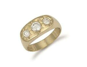 yzlbNX@CG[S[hOyellow gold gents 3 stone ring