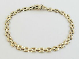 【送料無料】ネックレス　14k855mmヒョウリンク8グラム14k yellow gold panther link bracelet 8 85 grams 5 mm wide