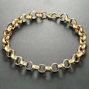 yzlbNX@S[h|bVx`[uXbg childs 9ct gold polished belcher bracelet 12g 6 rrp 510 {bl19_6_c}