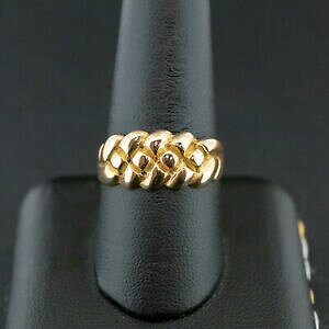 �y���������z�l�b�N���X�@�L�[�p�[�����Owi1 18ct lattice keeper ring 66grams 20049251b