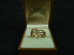 �y���������z�l�b�N���X�@�C�G���[���[�Y�E�F���V�������O listingclogau 9ct yellow amp; rose welsh gold am byth forever ring sz q