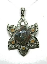 【送料無料】ネックレス　スターリングシルバーヴィンテージペンダントbeautiful lady 925 sterling silver pave setting vintage pendant jewelry