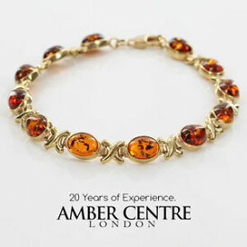 【送料無料】ネックレス　イタリアゴールドイギリス￥バルトブレスレットitalian made baltic amber bracelet in 9ct gold rrp gbr095 rrp725