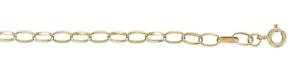 �y���������z�l�b�N���X�@�S�[���h�x���`���[�`�F�[��×�����N9ct gold oval belcher chain length 22 5mm x 1mm link 78gms