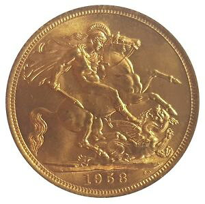 yzlbNX@GUxXv[g1958 queen elizabeth ii gold full sovereign ideal 60th birthday present