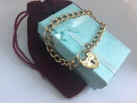 【送料無料】ネックレス　ソリッドゴールドリンクブレスレットbeautiuf 9ct solid gold curb link bracelet
