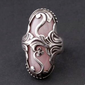 yzlbNX@WFZVo[sNNH[cubTO listingbnibgeorg jensen silver amp; pink quartz emoonlight blossomf ring 18 j; 48; 4