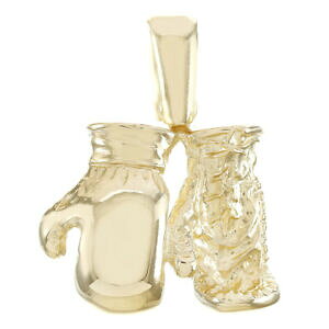 �y���������z�l�b�N���X�@�S�[���h�\���b�h�{�N�V���O�O���[�u�y���_���g��uk hallmarked 9ct gold solid boxing gloves pendant rrp 520 bp25_c