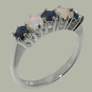 yzlbNX@zCgS[hTt@CAIp[OTCY14ct white gold natural sapphire amp; opal womens eternity ring sizes j to z