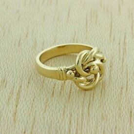 【送料無料】ネックレス　イエローゴールドソリッドハンドメイドユニークノットリングg￥ 9ct yellow gold solid handmade unique medium knot ring 13g rrp 590 {br7}