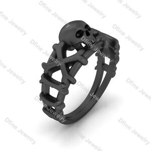 �y���������z�l�b�N���X�@�S�V�b�N�I�^�N�W�����[���W���[�����Ogothic spooky geeky skull engagement ring jolly roger crossbones and skull ring