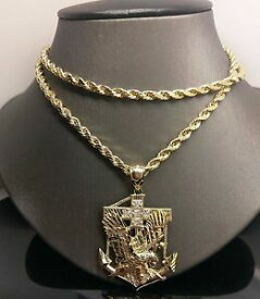 【送料無料】ネックレス　メンズkイエローゴールドロープチェーンアメリカンイーグルアンカーmens 10k yellow gold 26 rope chain 10k american eagle anchor, adjusted pr