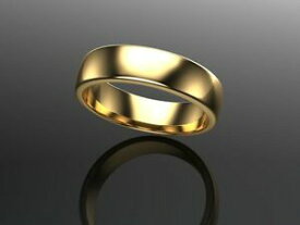 【送料無料】ネックレス　18ctイェローゴールドトイレコートヘビー5mm18ct yellow gold gents comfort court wedding ringheavy weight 5mm