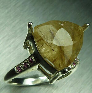 yzlbNX@S[f`NH[cVo[kkS[hv`iO49ct natural golden rutile quartz 925 silver 9ct 14k 18k gold platinum ring