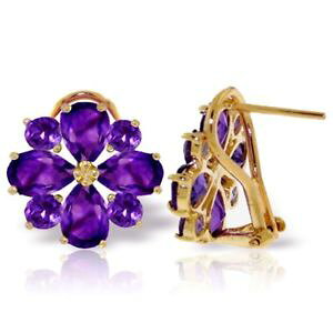 yzlbNX@AWXgfUCX^bh{gkCG[S[hCOgenuine amethyst gems flower design studs 14k yellow gold earrings 485 ct