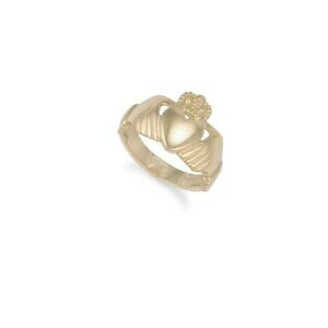 �y���������z�l�b�N���X�@�S�[���h�b�h�N���_�����O9ct gold claddagh ring