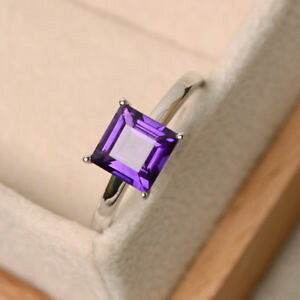 yzlbNX@kzCgS[hOvZXAWXgJbgTCY14k white gold rings 150 ct princess cut natural amethyst wedding ring size n