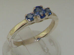 yzlbNX@zCgS[hTt@CAOTCY14ct white gold natural sapphire womens trilogy ring sizes j to z