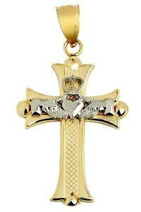 �y���������z�l�b�N���X�@14ct claddagh�N���z���C�g�C�F���[�S�[���h�y���_���g�l�b�N���X18�`�F�[��
