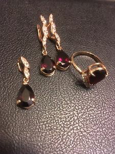 �y���������z�l�b�N���X�@�C�G���[�S�[���h�����O�C�������O�y���_���g�Z�b�gyellow gold ring amp; earrings amp; pendant set 14k585 1173g