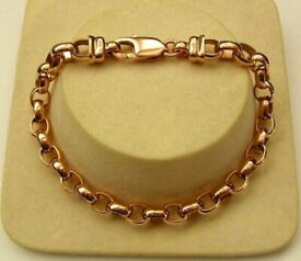 【送料無料】ネックレス　listinggenuinesolid9ctroseoval belcher braceletparrot clasp 195215cm listinggenuine solid 9ct rose gold oval belcher brace