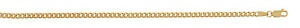 �y���������z�l�b�N���X�@�`�F�[��9ct gold curb chain length 30 3mm wide 95gms