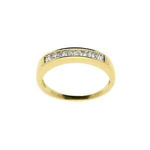 yzlbNX@CG[S[hO18ct yellow gold half eternity ring 050ct