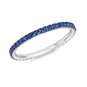 yzlbNX@18ctzCgS[hsize lTt@CAG^jeB[Oblue sapphire full eternity ring in 18ct white gold uk size l
