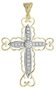yzlbNX@AEgNXy_gJbg9ct yellow golg extra large cut out cross pendant