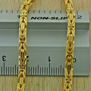 �y���������z�l�b�N���X�@9ct�C�^���A�r�U���`�� 14grrp570{i5_20}35mm 209ct italian square byzantine chain 20 35mm 14g hallmark rrp 570 {i5_20}
