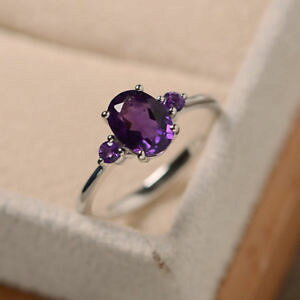 yzlbNX@I[oJbgAWXgO\bhzCgS[hTCYgemstone 140ct oval cut natural amethyst ring 14k solid white gold size j k m n