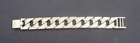 【送料無料】ネックレス　191g 918ctブロンズmonsterリンク105インチmonster flat link 105 inches bracelet in bronze dipped in 9 or 18ct gold 191g
