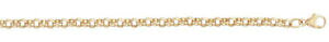 �y���������z�l�b�N���X�@�S�[���h���E���h�����N�x���`���[�`�F�[��9ct gold round close link belcher chain length 22 3mm wide 113gms