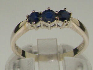 yzlbNX@\bhzCgS[hTt@CAOTCYsolid 18ct 750 white gold natural sapphire womens trilogy ring sizes j to z