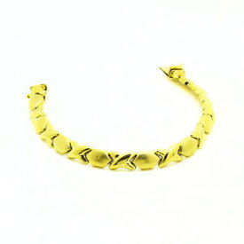 【送料無料】ネックレス　イエローゴールドリンクブレスレットグラムインチ14k yellow gold xo link bracelet 123 grams 7 inches