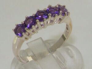 yzlbNX@zCgS[hAWXgOTCY18ct 750 white gold natural amethyst womens eternity ring sizes j to z