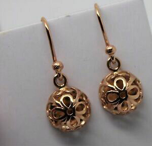 �y���������z�l�b�N���X�@kaedesigns 9ct rose gold half ball hook10mmflower earringskaedesigns 9ct rose gold half ball hook 10mm flower earrings