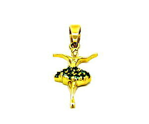 yzlbNX@CG[S[hy_go[iyellow gold pendant 18kt 750 ballerina with zircons