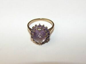 yzlbNX@S[hAWXghXOTCYTCY9ct gold amethyst dress ring uk size l us size 5 34