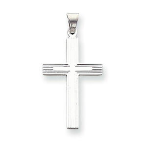 �y���������z�l�b�N���X�@k�z���C�g�S�[���h�N���X�y���_���g listing14k white gold solid cross pendant xwr3