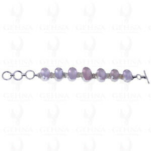 yzlbNX@[YNH[cX^[OVo[uXbgrose quartz oval shape gemstone bracelet in 925 sterling silver sb1045