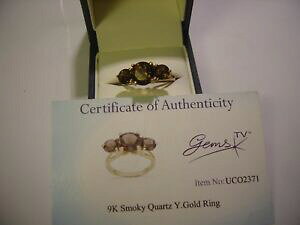 yzlbNX@X[L[NI[c\bhS[hOTCYmagnificent large unusual smokey quartzsolid 9ct gold ring qualitysize tcert
