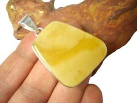 【送料無料】ネックレス　オレンジスターリングシルバーペンダントbutterscotch amber sterling silver 925 gemstone pendant gift boxed